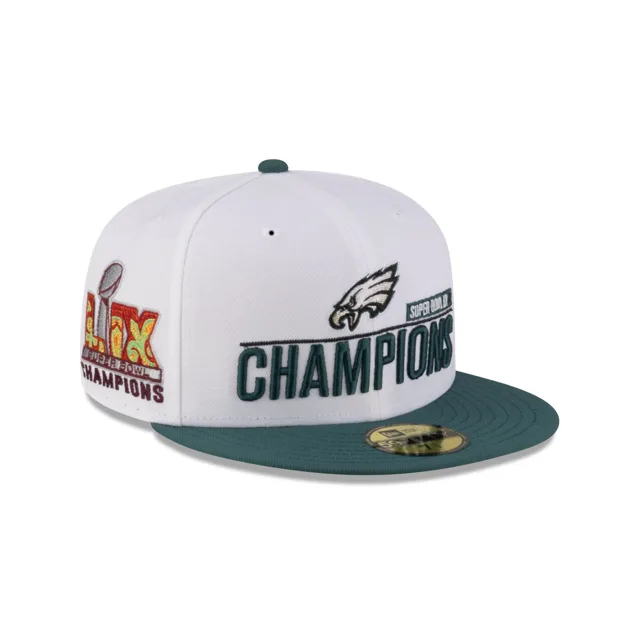 Philadelphia Eagles Super Bowl LIX Champions Blanc 59FIFTY Casquette ajustée