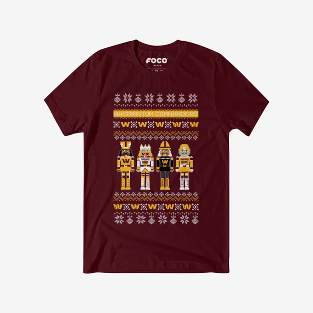 Washington Commanders T-shirt pull casse-noisette des fêtes