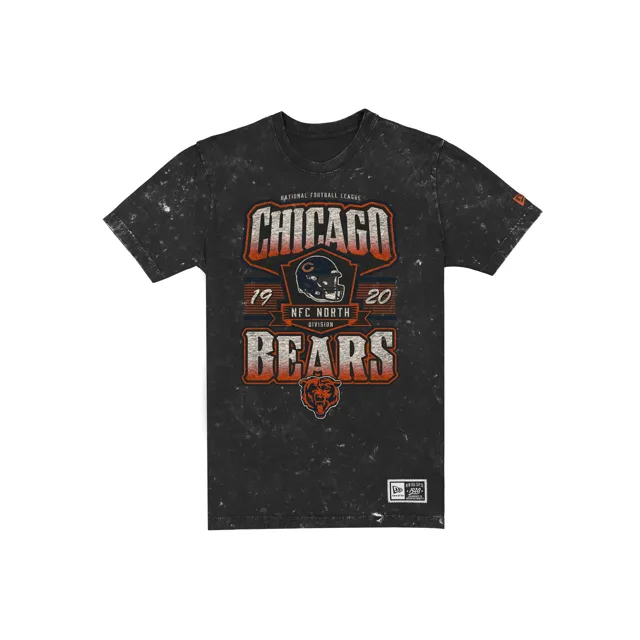 Chicago Bears T-shirt noir graphique délavé