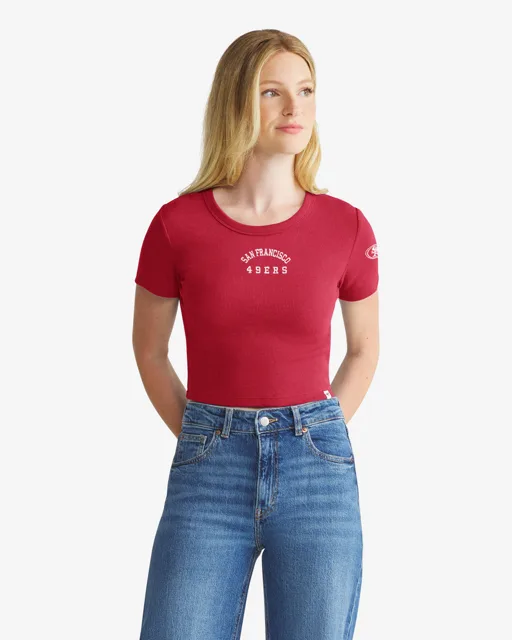 San Francisco 49ers SPIRITED '47 T-SHIRT BABY RIB POUR FEMME