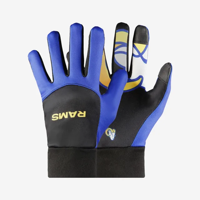 Los Angeles Rams Gants de textos avec logo sur la paume