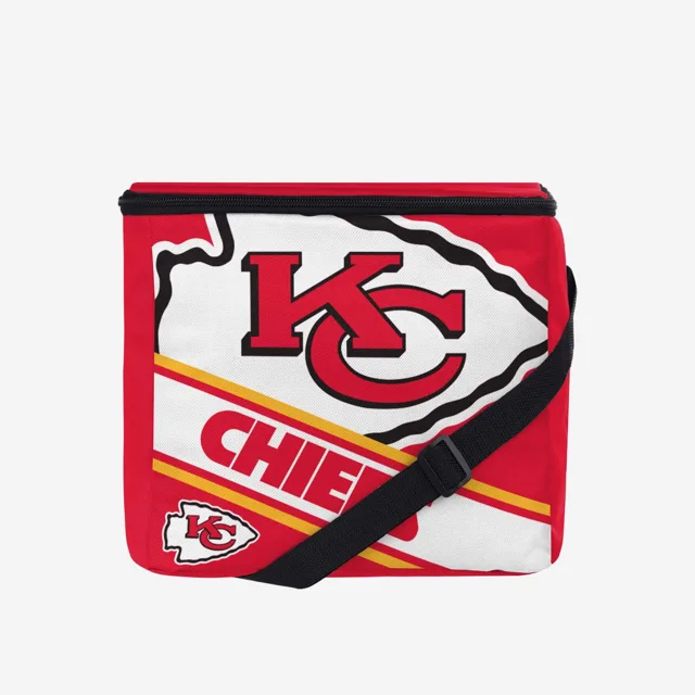 Kansas City Chiefs Lot de 12 glacières à gros logo et rayures