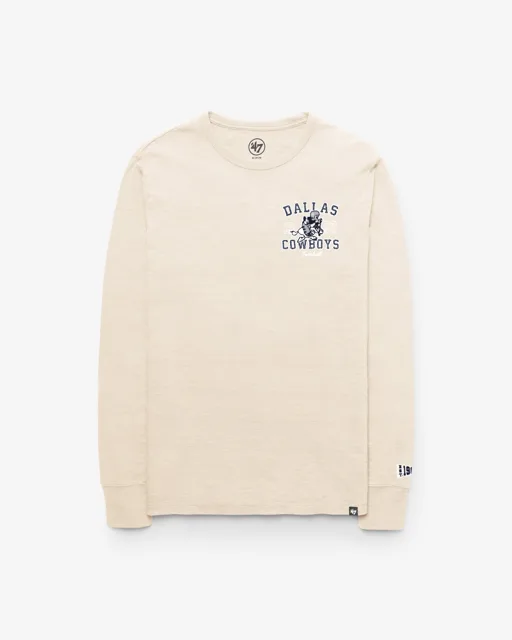 Dallas Cowboys EGREMONT HISTORIQUE BIEN USÉ '47 HEAVY SLUB T-SHIRT À MANCHES LONGUES