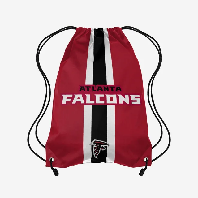 Atlanta Falcons Sac à dos avec cordon de serrage Team Stripe Wordmark