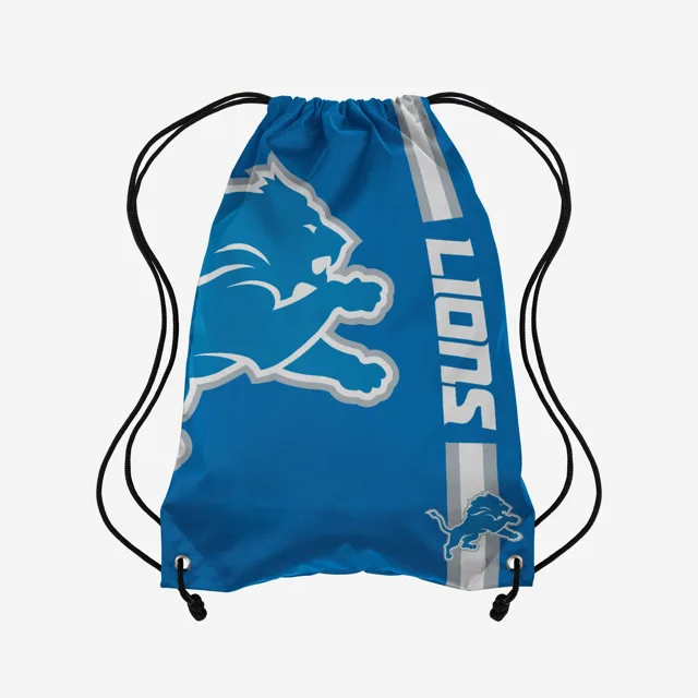 Detroit Lions Sac à dos à cordon avec grand logo