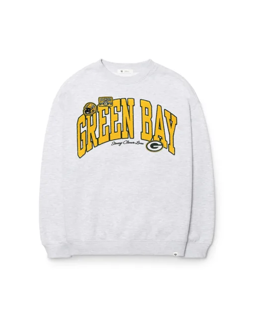 Green Bay Packers STONEY CLOVER LANE X '47 ÉQUIPAGE SURDIMENSIONNÉ POUR FEMMES
