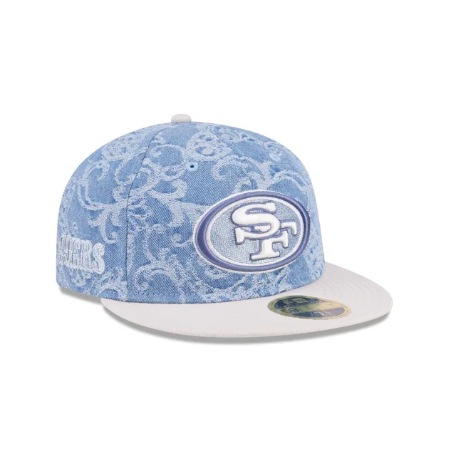Just Caps Jacquard Denim San Francisco 49ers Retro Crown 59FIFTY Chapeau ajusté
