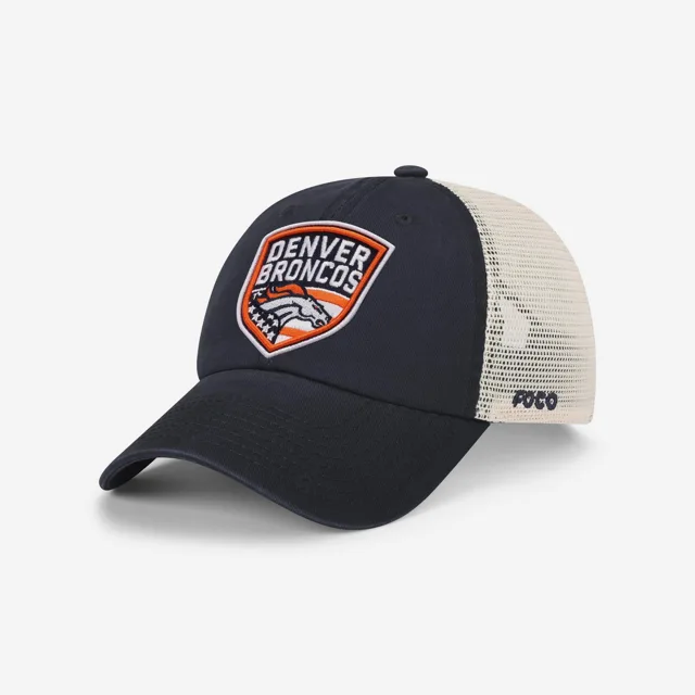 Denver Broncos Casquette de camionneur décontractée avec patch Americana