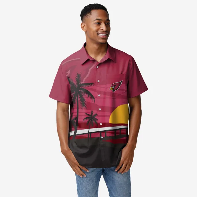 Arizona Cardinals Chemise boutonnée coucher de soleil tropical