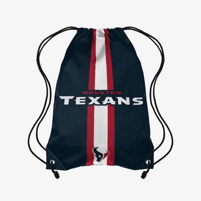 Houston Texans Sac à dos avec cordon de serrage Team Stripe Wordmark