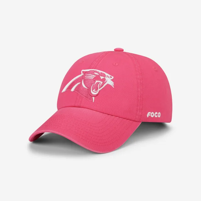 Casquette décontractée Carolina Panthers magenta et blanche