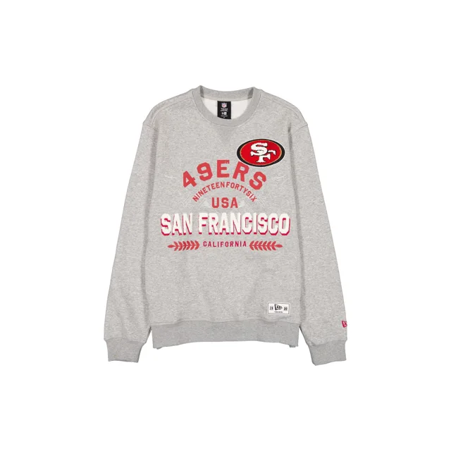 San Francisco 49ers Col rond gris chiné Laurel