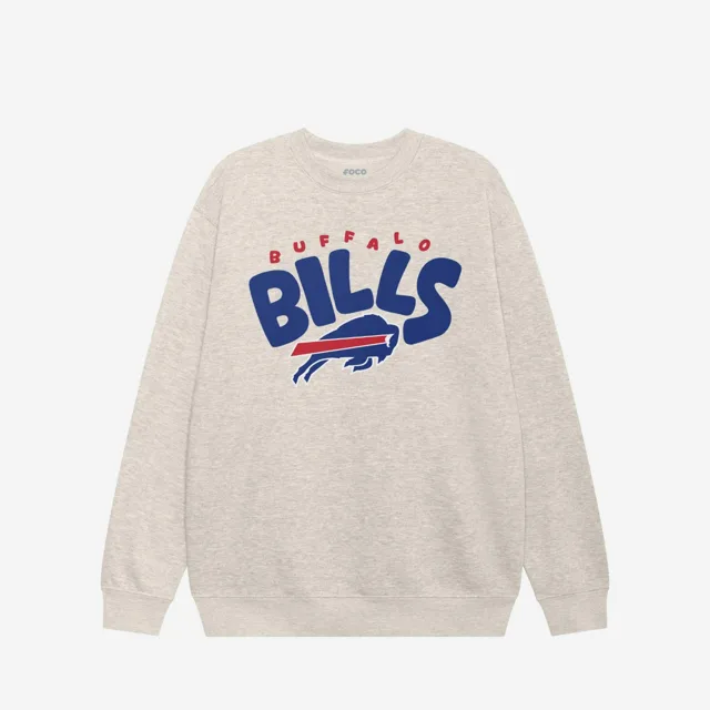 Sweat-shirt à col rond bulle Buffalo Bills