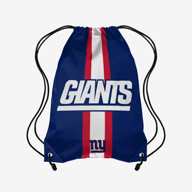 New York Giants Sac à dos avec cordon de serrage Team Stripe Wordmark