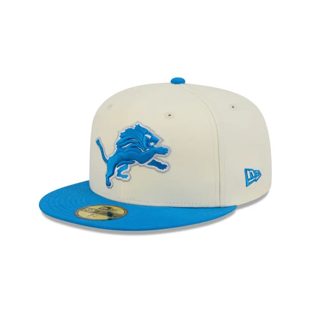 Detroit Lions Casquette ajustée Basic 59FIFTY Chrome Blanc