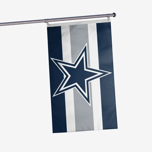 Dallas Cowboys Drapeau horizontal à rayures avec grand logo