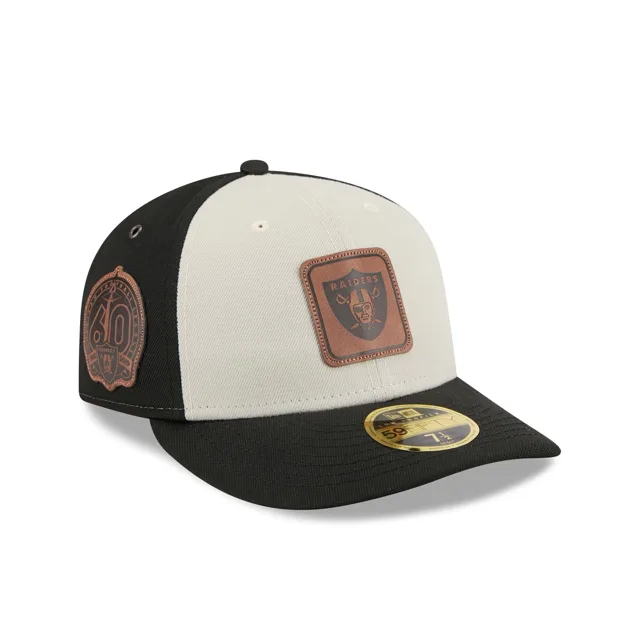 Las Vegas Raiders Chapeau ajusté matelassé à profil bas 59FIFTY