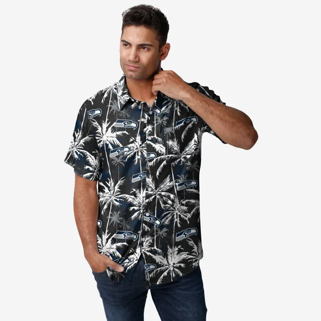 Seattle Seahawks Chemise boutonnée à fleurs noire