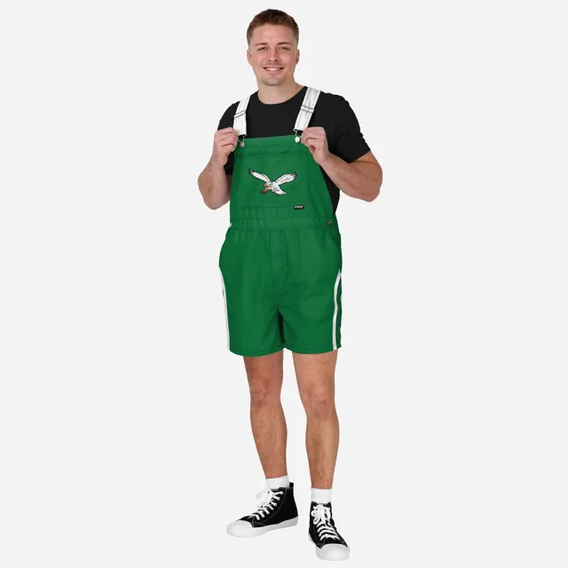 Philadelphia Eagles Short à bretelles Kelly Green Team Stripe pour hommes