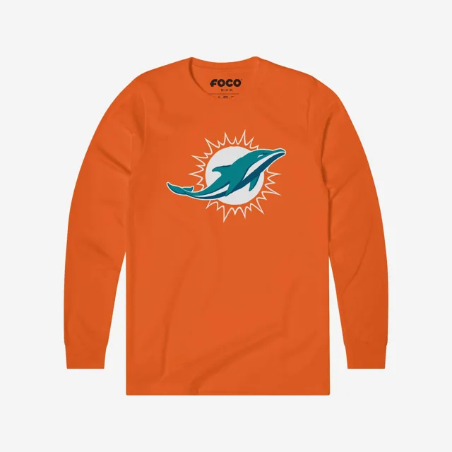 Miami Dolphins T-shirt à manches longues avec logo principal