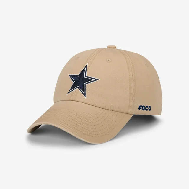 Dallas Cowboys Casquette décontractée kaki avec logo principal