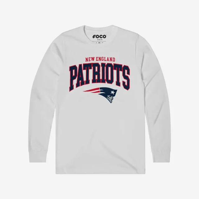 New England Patriots T-shirt à manches longues avec logo classique