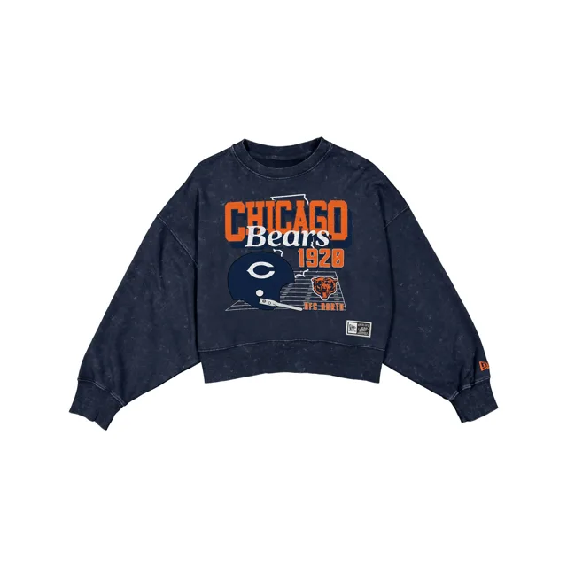 Chicago Bears Pull court délavé à col rond pour femme