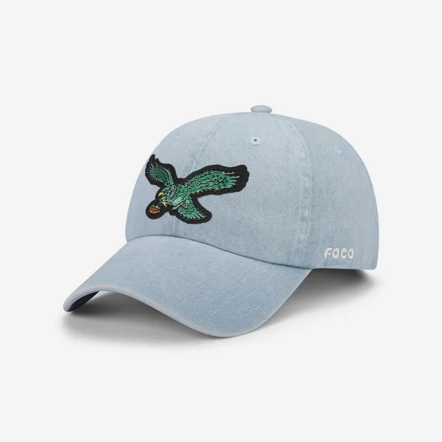 Philadelphia Eagles Casquette décontractée en denim avec logo strass vert Kelly