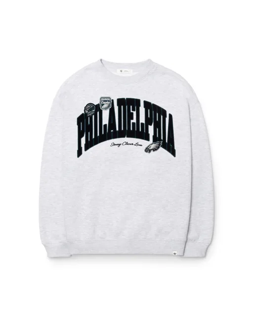 Philadelphia Eagles STONEY CLOVER LANE X '47 ÉQUIPAGE SURDIMENSIONNÉ POUR FEMMES