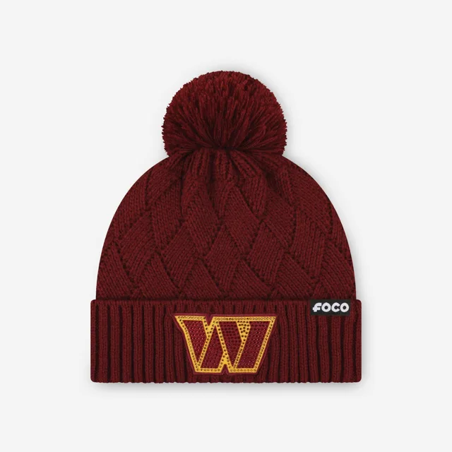 Washington Commanders Bonnet croisé avec logo principal en strass