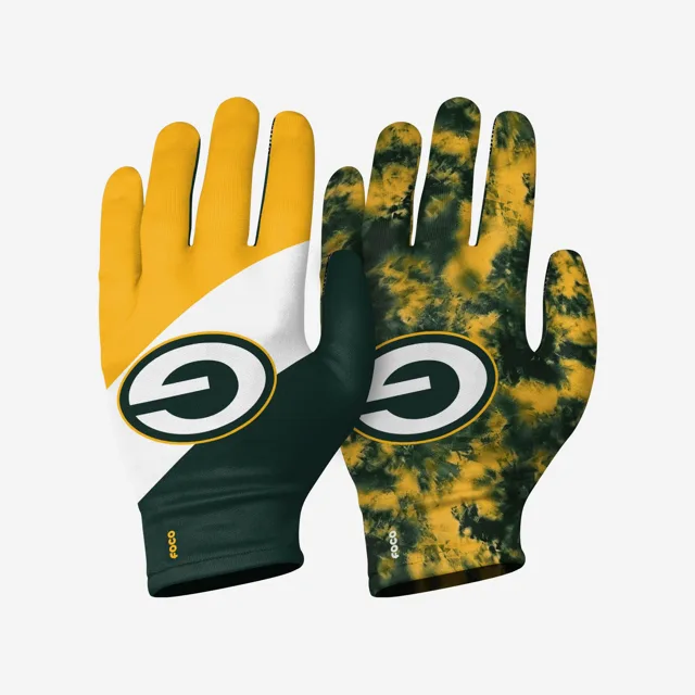 Green Bay Packers Lot de 2 gants extensibles réutilisables