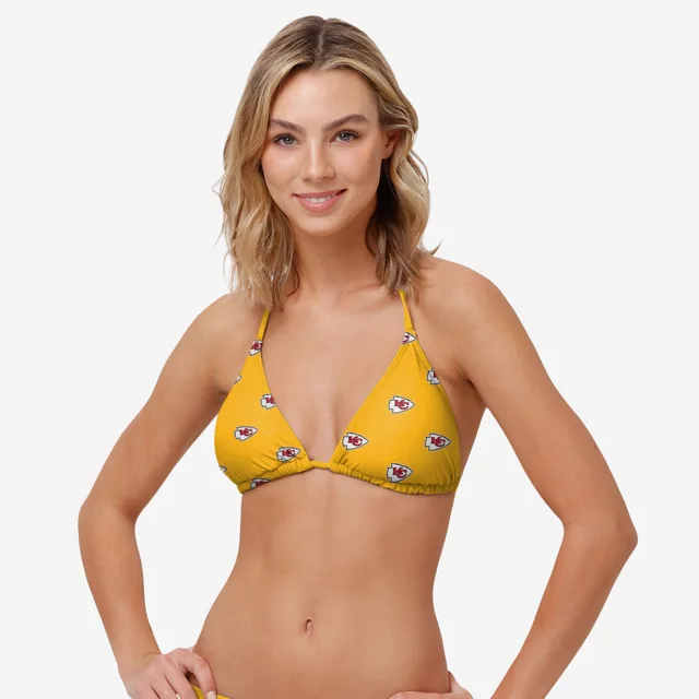 Kansas City Chiefs Haut de bikini mini imprimé pour femme