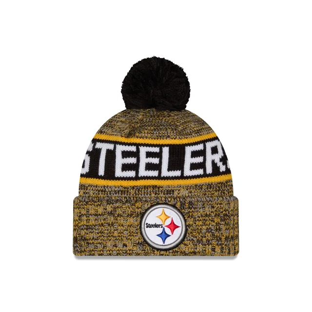Pittsburgh Steelers Bonnet en tricot à pompon tricolore