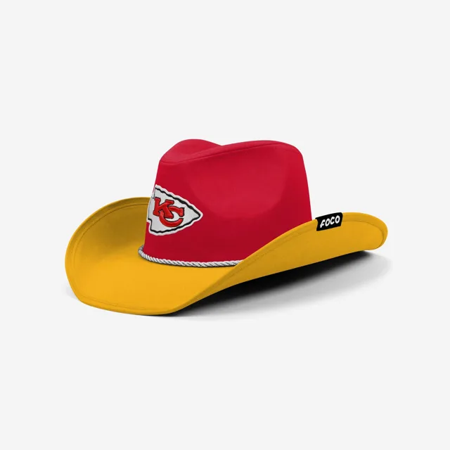 Kansas City Chiefs Chapeau de cowboy bicolore