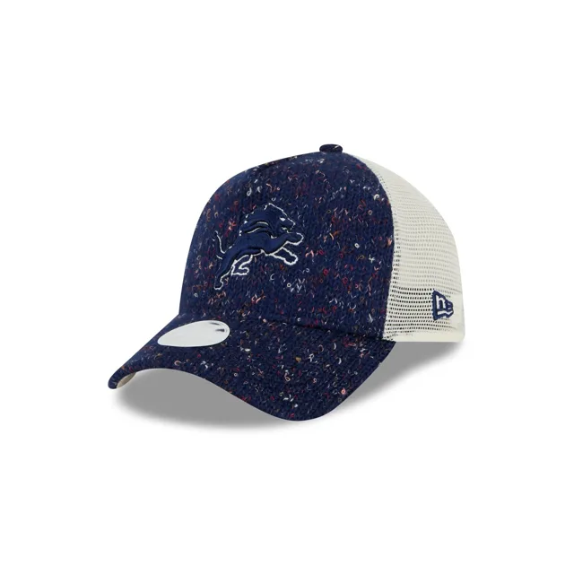 Detroit Lions Casquette de camionneur en tricot 9FORTY A-Frame pour femmes