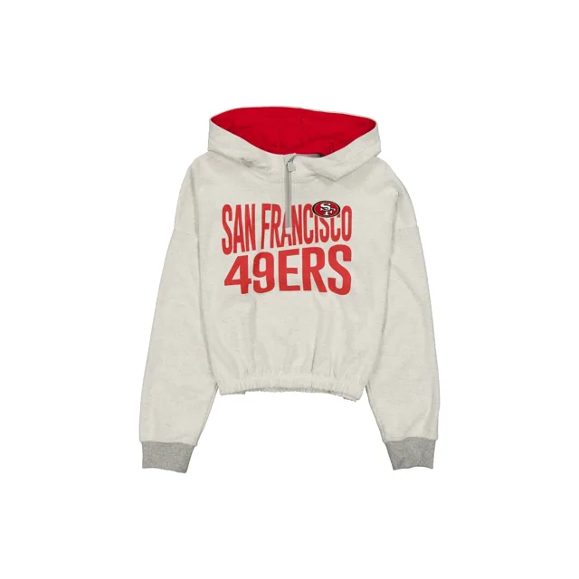 Sweat à capuche San Francisco 49ers Sport Night Heather Grey pour femme