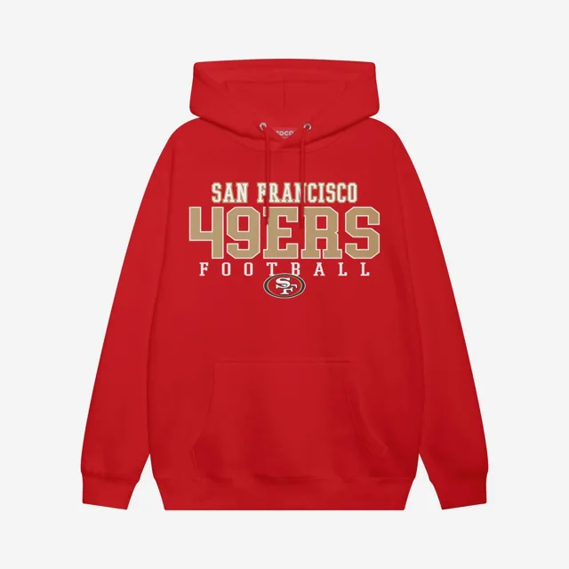 San Francisco 49ers Sweat à capuche avec logo de football