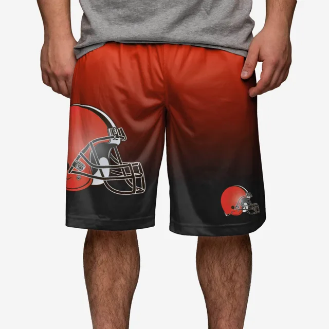 Cleveland Browns Short d'entraînement dégradé à gros logo