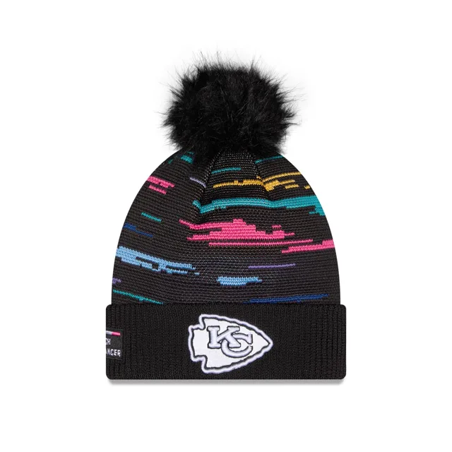 Kansas City Chiefs 2026 Crucial Catch Bonnet en tricot à pompon pour femme