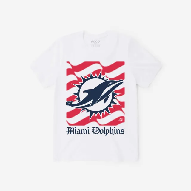 Miami Dolphins T-shirt avec le mot-symbole du patrimoine américain