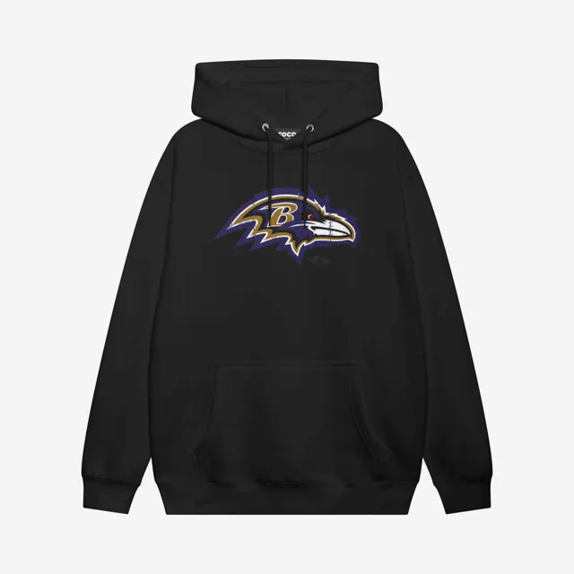 Baltimore Ravens Sweat à capuche avec logo rivet