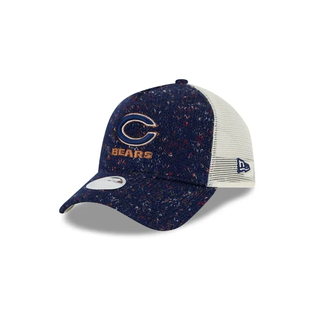 Chicago Bears Casquette de camionneur en tricot 9FORTY A-Frame pour femmes