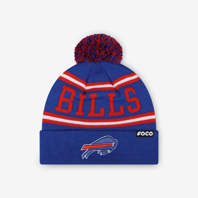 Bonnet à pompon avec logo principal Buffalo Bills