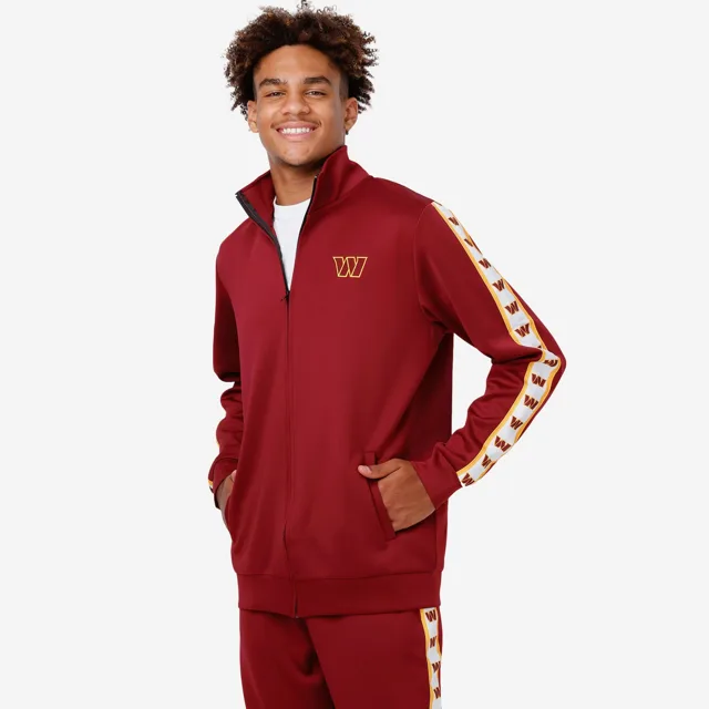 Washington Commanders Veste de survêtement à logo rayé