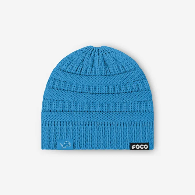 Detroit Lions Bonnet queue de cheval solide pour femme