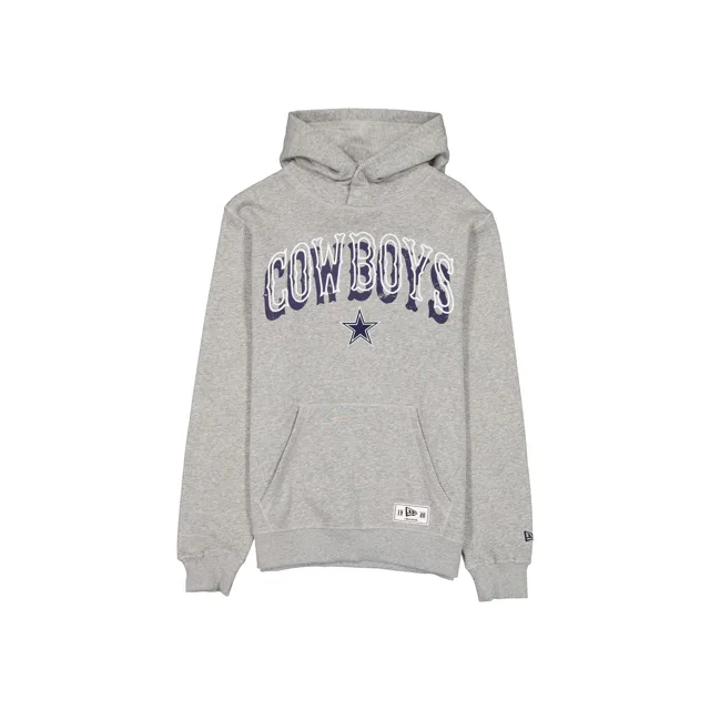 Dallas Cowboys Sweat à capuche universitaire gris chiné