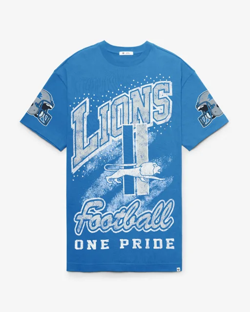 Detroit Lions ROBE T-SHIRT HISTORIQUE GEMSTONE SWASH '47 FEMME