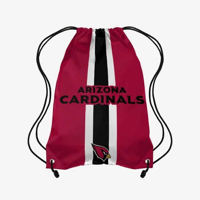 Arizona Cardinals Sac à dos avec cordon de serrage Team Stripe Wordmark