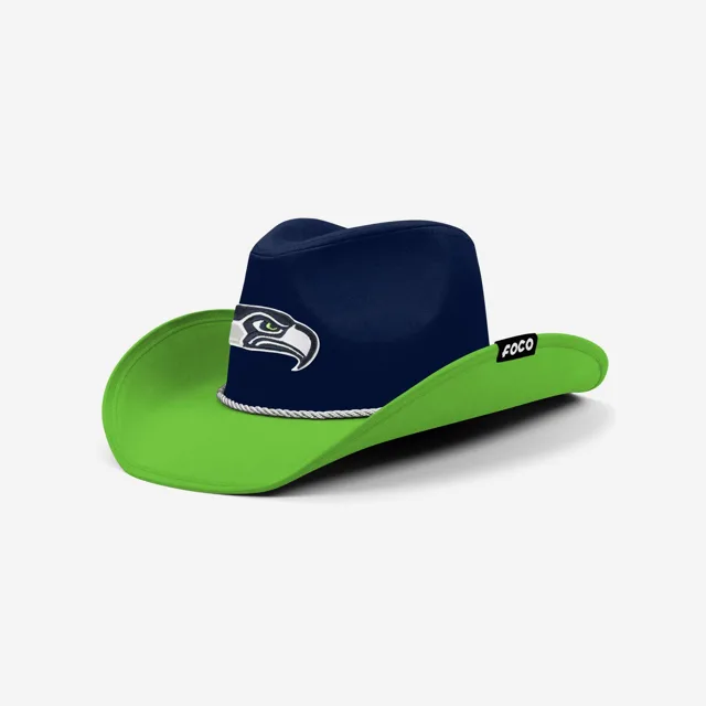Seattle Seahawks Chapeau de cowboy bicolore