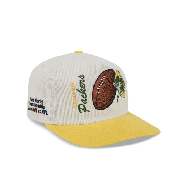 Green Bay Packers Pack Rétro Team Ball 19TWENTY Casquette Snapback